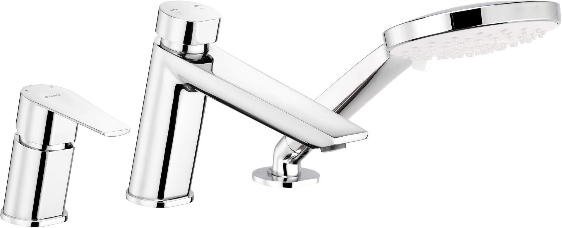 Смесители Смеситель на борт ванны на 3 отверстия (хром) 