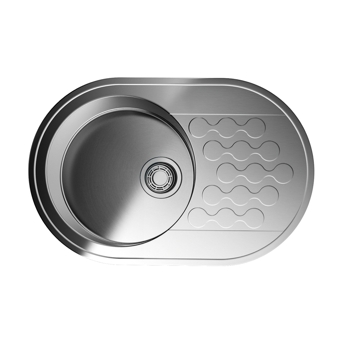 Кухонные мойки Кухонная мойка 770x480x180 Kasumigaura 77-IN нержавеющая сталь/нержавеющая сталь 