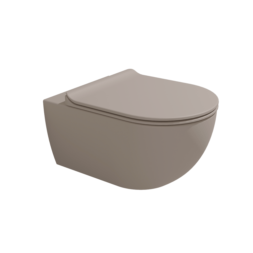 Унитаз 540x360x270 мм, подвесной с системой GoClean, крепление в комплекте, керамика, цвет Argilla Унитаз 540x360x270 мм, подвесной с системой GoClean, крепление в комплекте, керамика, цвет Argilla