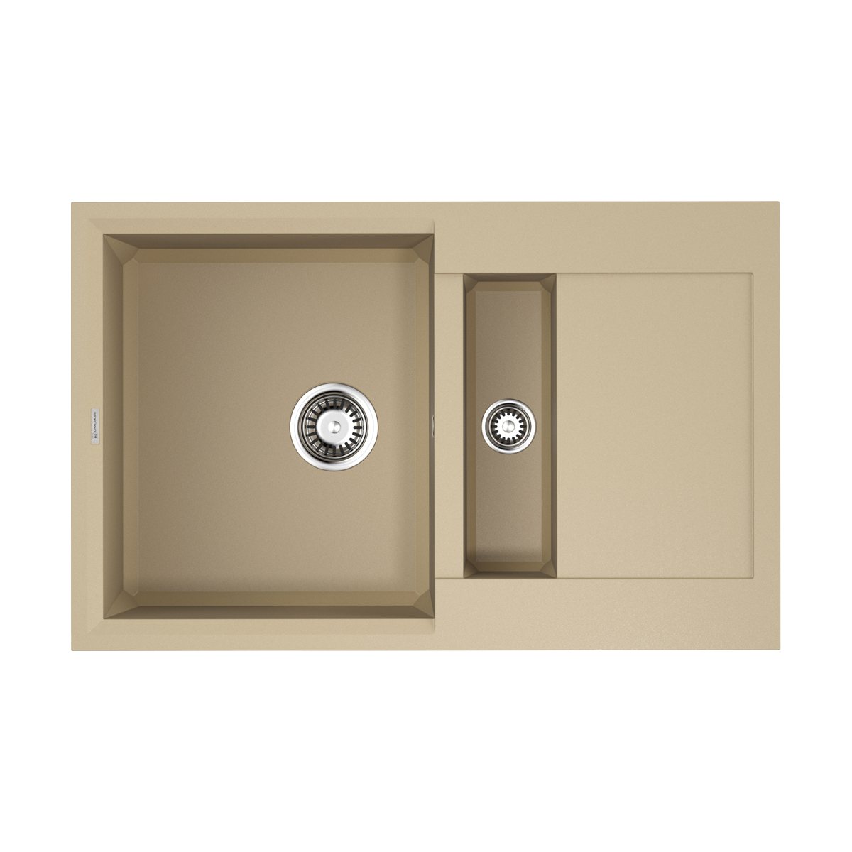 Кухонные мойки Кухонная мойка 780x500x220 Sakaime 78-2-CH Tetogranit/шампань 