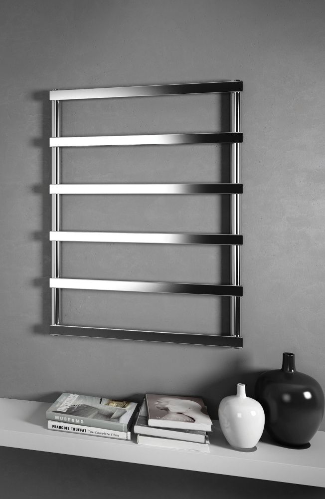 Полотенцесушители Полотенцесушитель электрический 1020/530 мм (8 перекладин), термостат со скрытым монтажем, цвет хром 