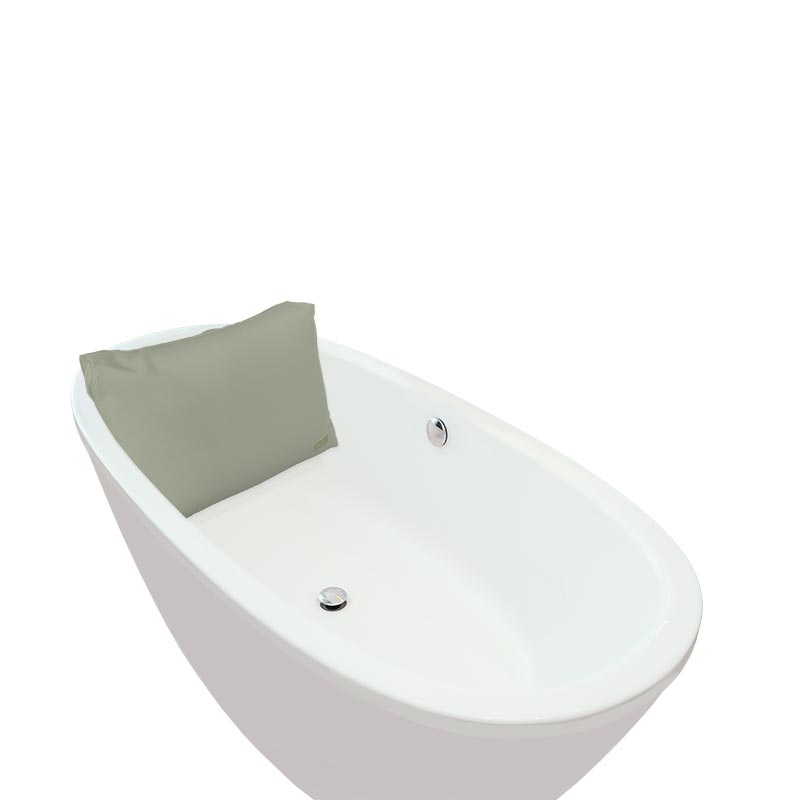 Подушка для спины для ванной Нейлон / Рид серый