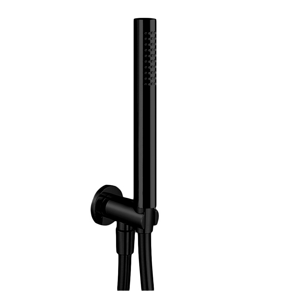 Душевой набор черный матовый
