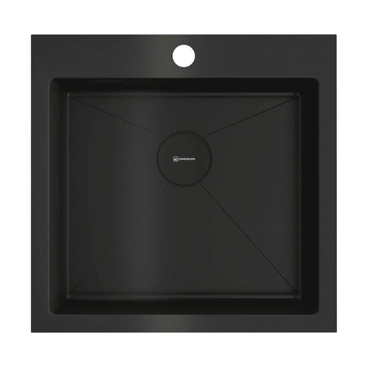Кухонные мойки Кухонная мойка 510x510x200 Akisame 51-GB нержавеющая сталь/графит 