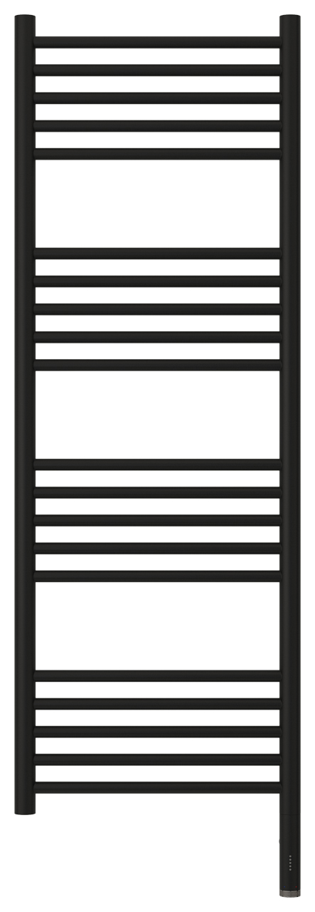 Полотенцесушители Полотенцесушитель электрический прямая 1200х400 / МЭМ правый (Матовый чёрный) 