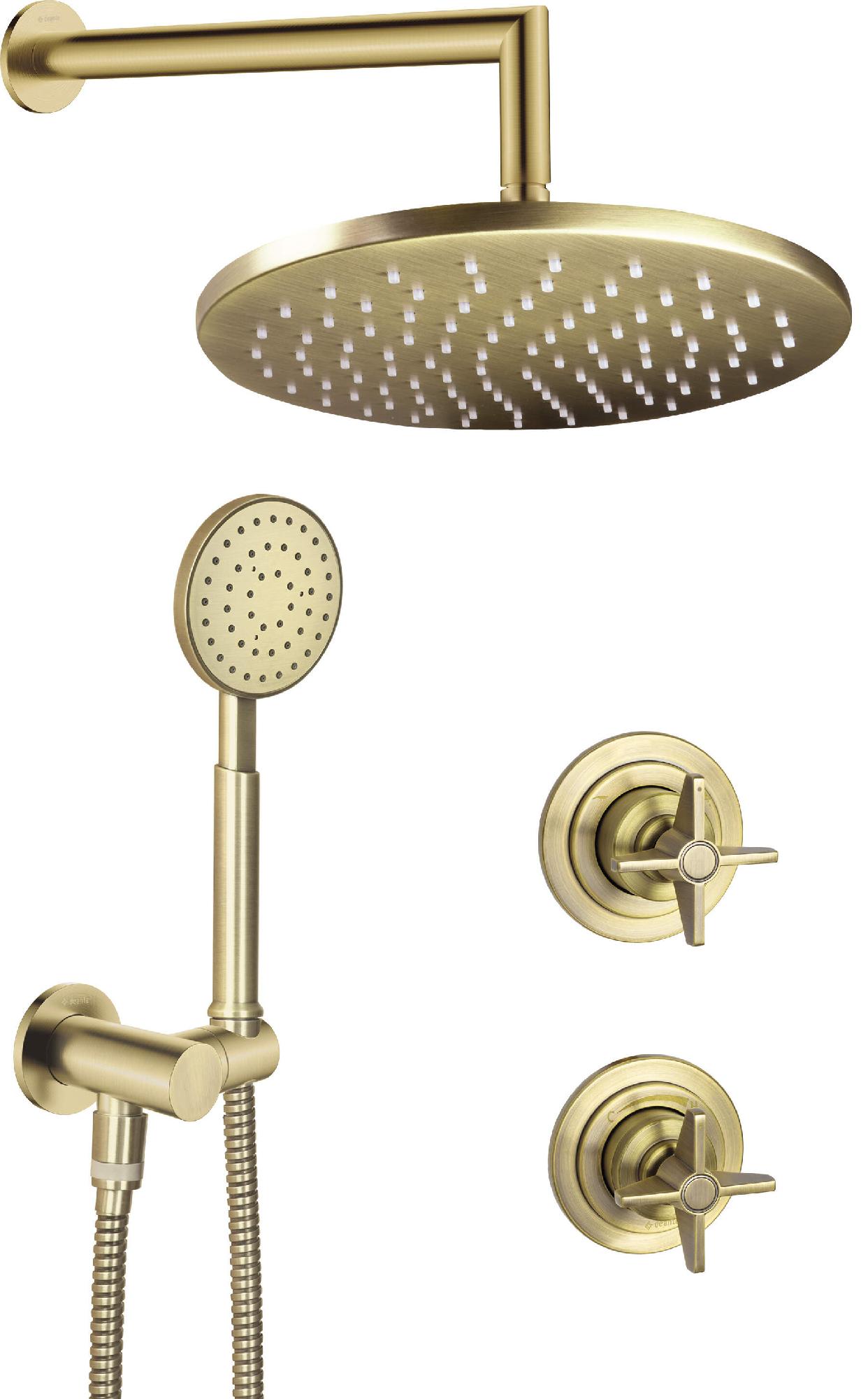 Душевая программа Набор для душа скрытого монтажа (бронза) 
