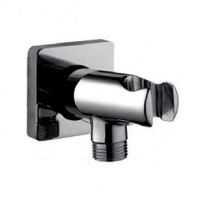 Комплектующие Подключение для душевого шланга с держателем лейки, хром 