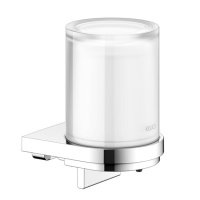 Аксессуары для ванной Дозатор жидкого мыла подвесной (хром | белое стекло) 