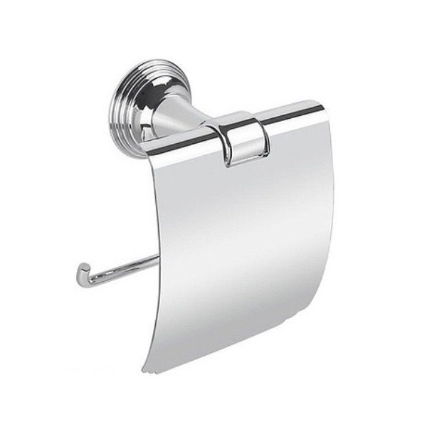 Держатель для бумаги с крышкой, цвет хром