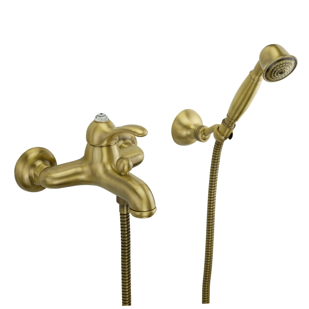 Смесители Смеситель для ванны с душем, бронза 