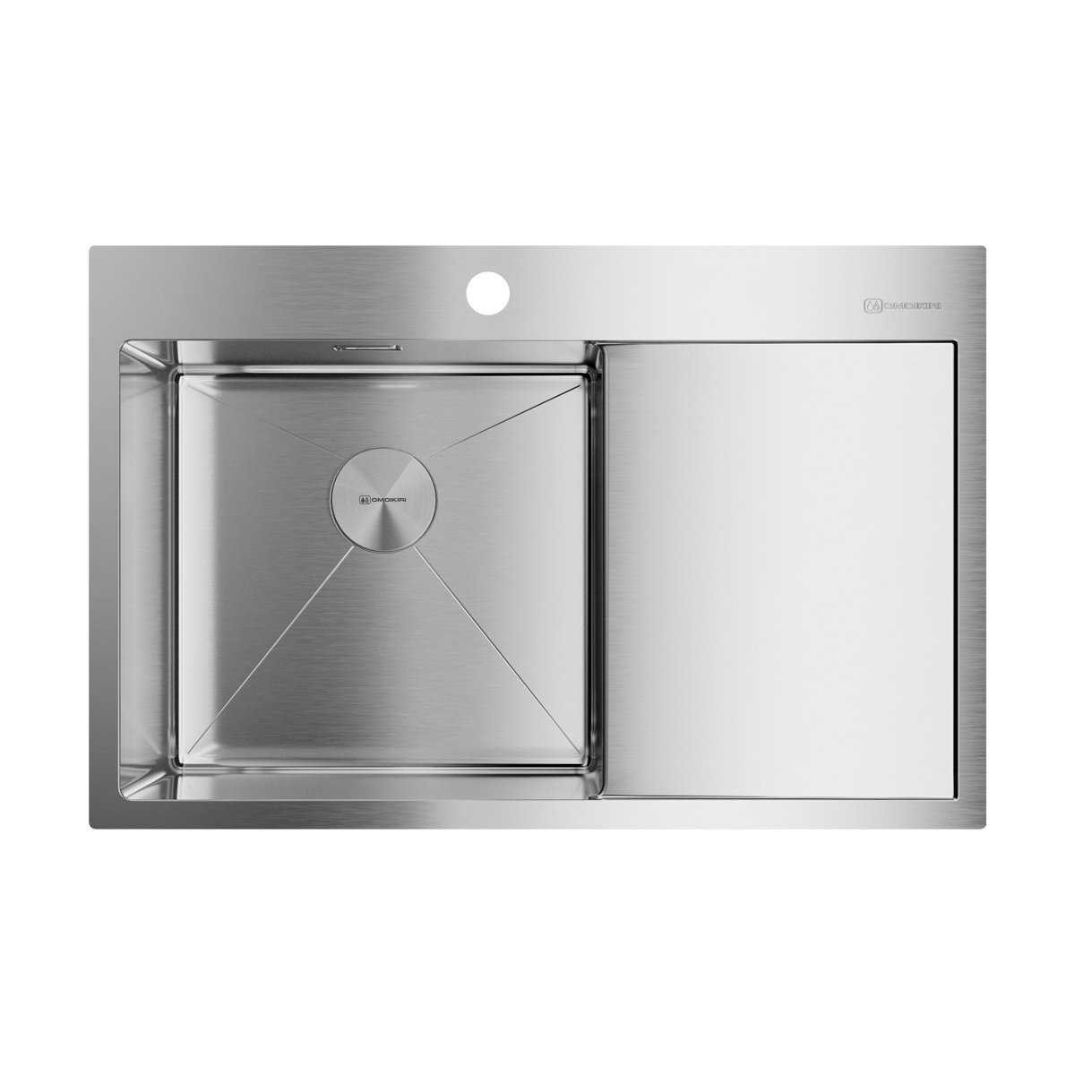 Кухонные мойки Кухонная мойка 780x510x200 Akisame 78-L-IN нержавеющая сталь/нержавеющая сталь 