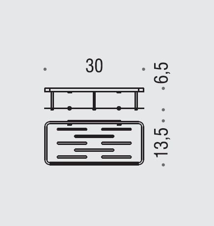 Аксессуары для ванной Полочка металлическая, цвет хром 