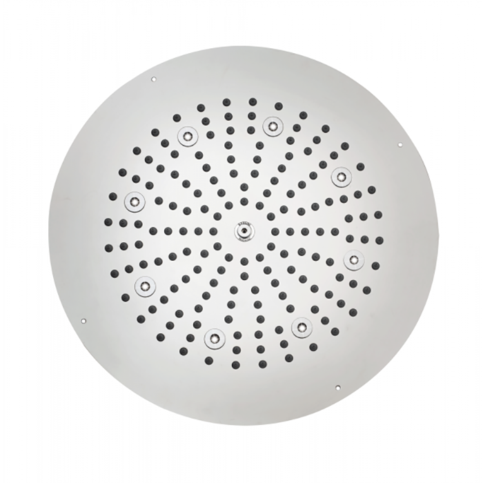 Душевая программа Верхний душ 470 mm с 8 LED RGB, блок питания/управления, Cromoterapia, гибкая подводка,, цвет хром 