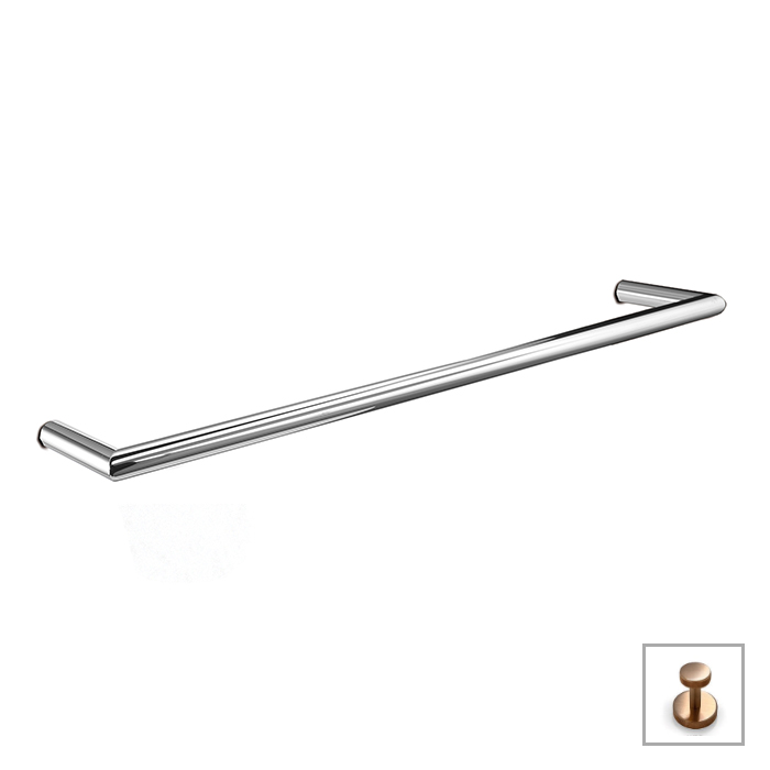 Аксессуары для ванной Полотенцедержатель 60хh1,5х7 см, цвет warm brushed bronze pvd 