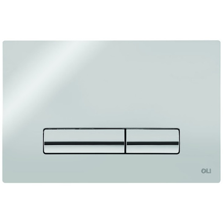 Системы инсталляции Панель механическая двойная GLAM OLIpure, пластик, хром глянец 