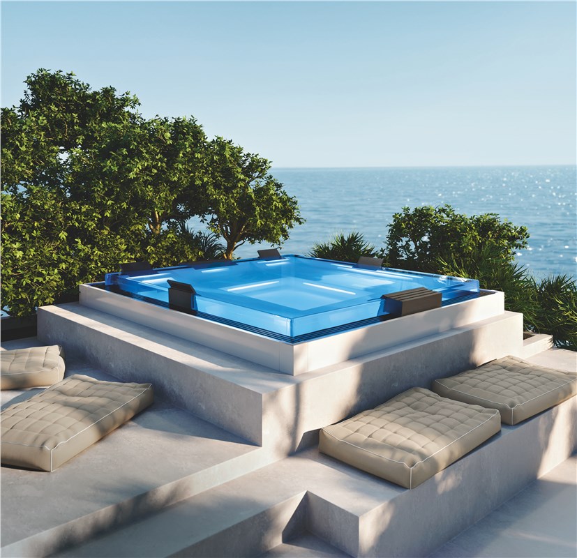 Спа бассейн отдельностоящий ICE, 225х225х95h