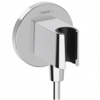 Комплектующие HANSGROHE FIXFIT S Шланговое подсоединение с держателем ручного душа, цвет хром 