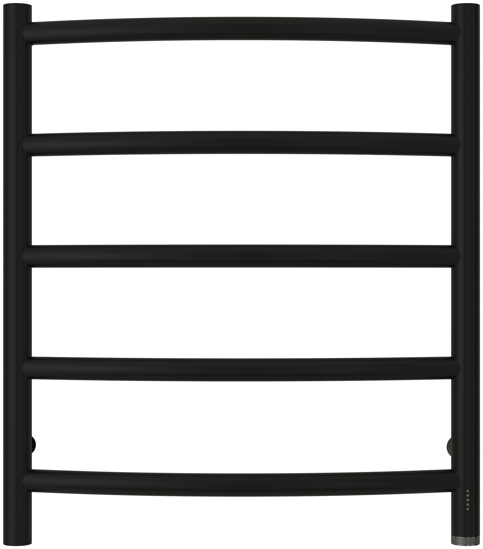 Полотенцесушители Полотенцесушитель электрический 600х500 правый (Матовый чёрный) 