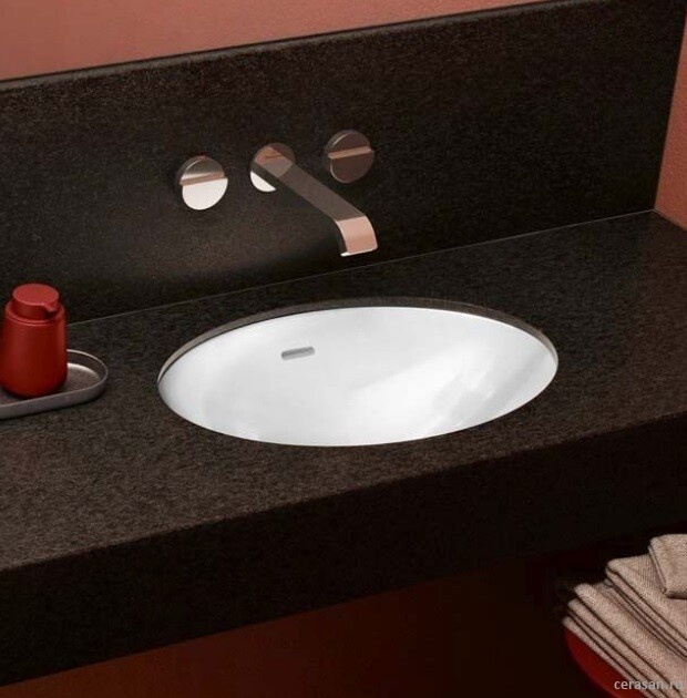 Раковины Раковина 485x325x215, отверстия для смесителя-отсутствуют, цвет альпийский белый 