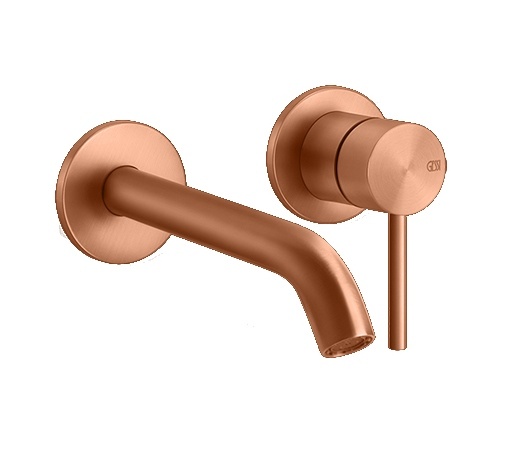 Смесители GESSI 316 Встраиваемый смеситель с изливом 210-180мм (внешние части), цвет: brushed copper pvd 