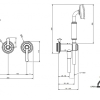 Смесители Смеситель для ванны хром 