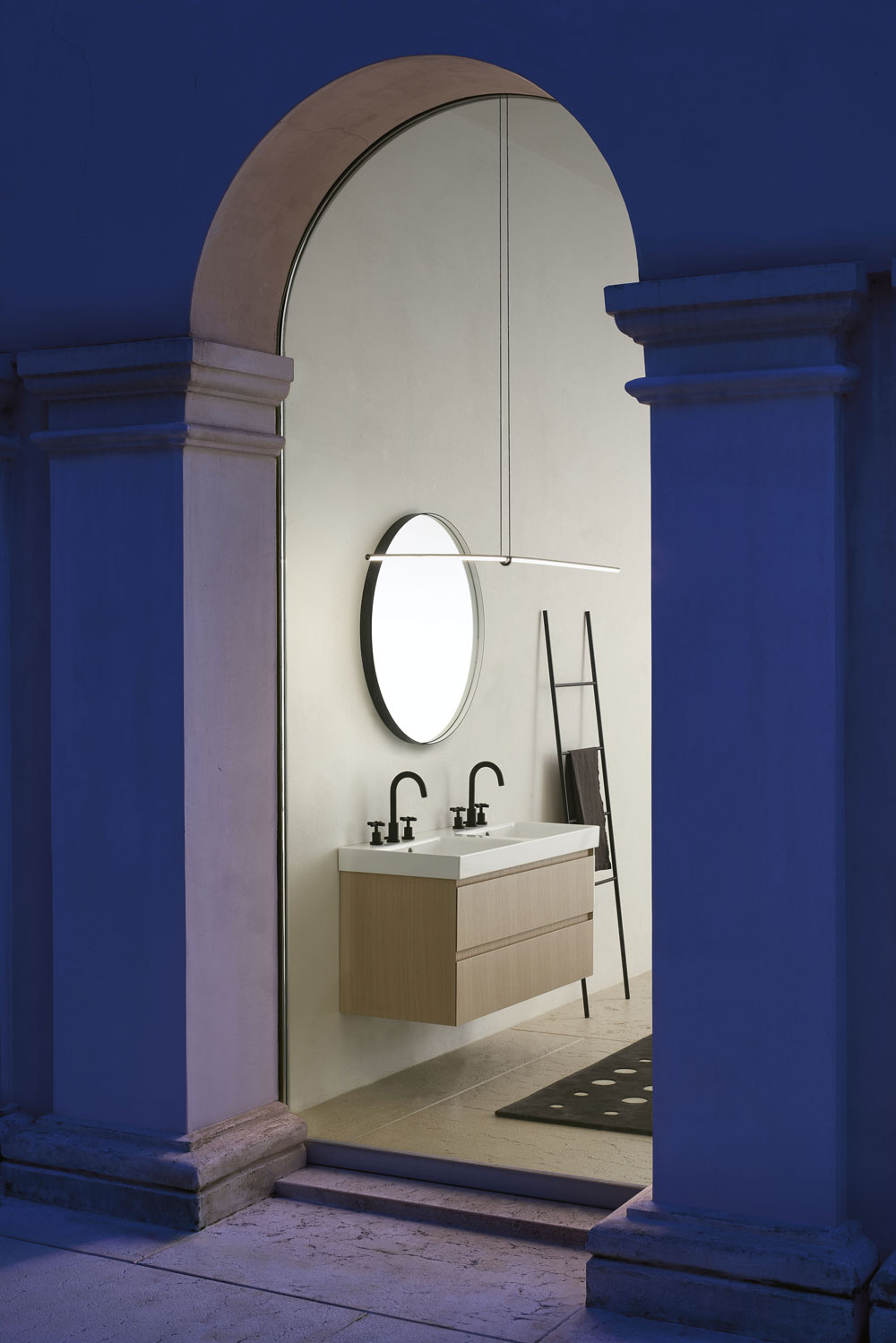 Раковины Раковина двойная накладная/подвесная 500x1200 мм 