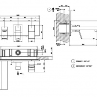 Смесители Смеситель для ванны внешняя часть хром 