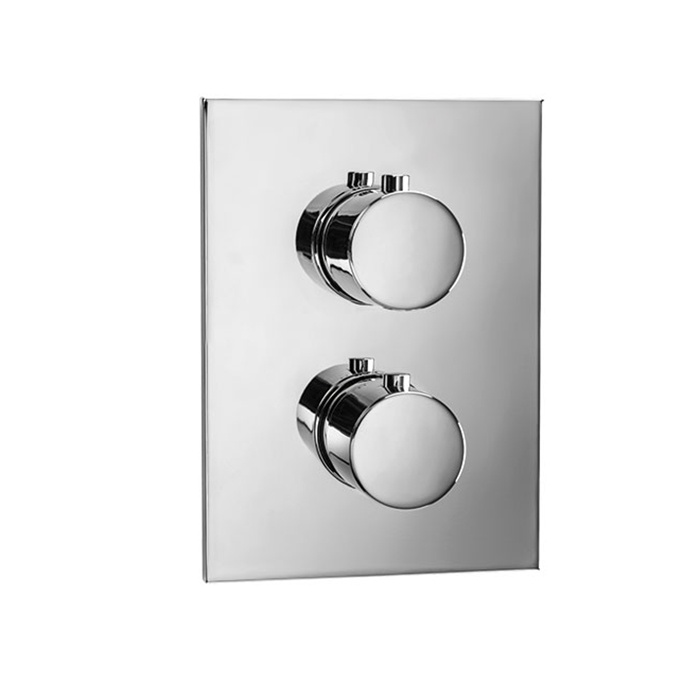 Смесители Термостат для ванны на 2 потребителя, внешняя часть, хром 