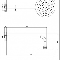 Душевая программа Верхний душ 200x200 