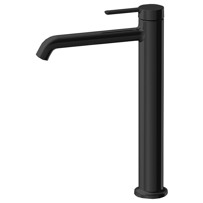Смесители Смеситель для раковины, на 1 отверстие, высокий, цвет чёрный матовый 