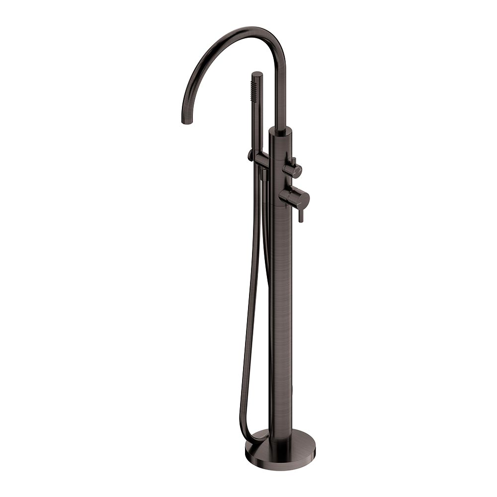 Смесители Смеситель напольный для ванны, внешняя часть blx brushed black chrome 