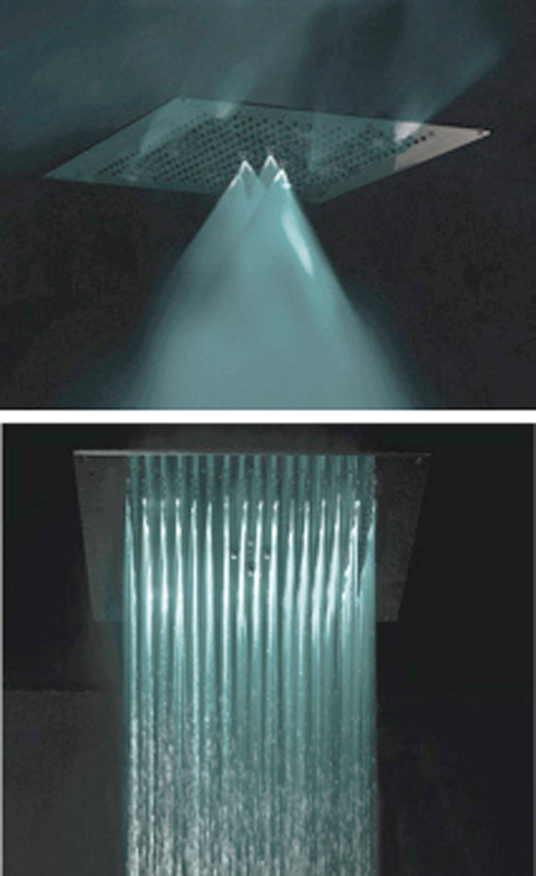 Душевая программа Потолочный душ 570х470 мм, 2 режима, для установки в подвесной потолок 