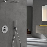 Душевая программа Душевая система - комплект со смесителем, бронза матовая 