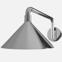 Душевая программа Верхний душ 240 2 jet с держателем, цвет хром 