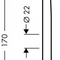 Комплектующие Настенная/потолочная панель для верхнего душа, цвет хром 