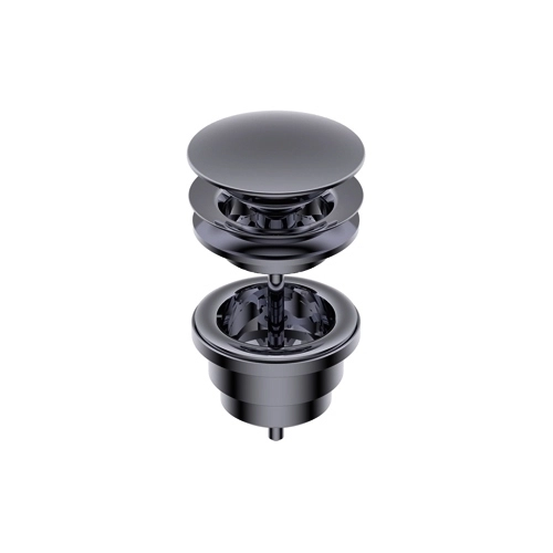 Донный клапан CLIC-CLAC раковины без перелива, цвет черный матовый