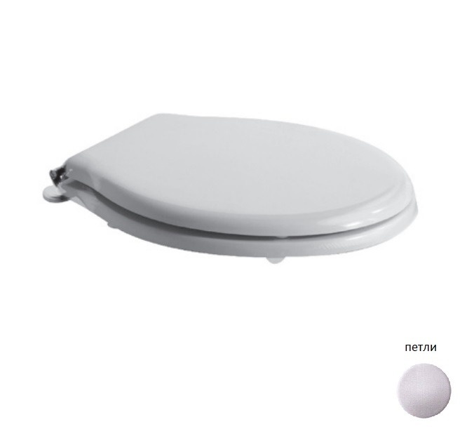 Сиденья для унитазов Сиденье для унитазов  PAS03, PA025, PA001,PA002, PA003, PA004, белое, с микролифтом, петли хром 