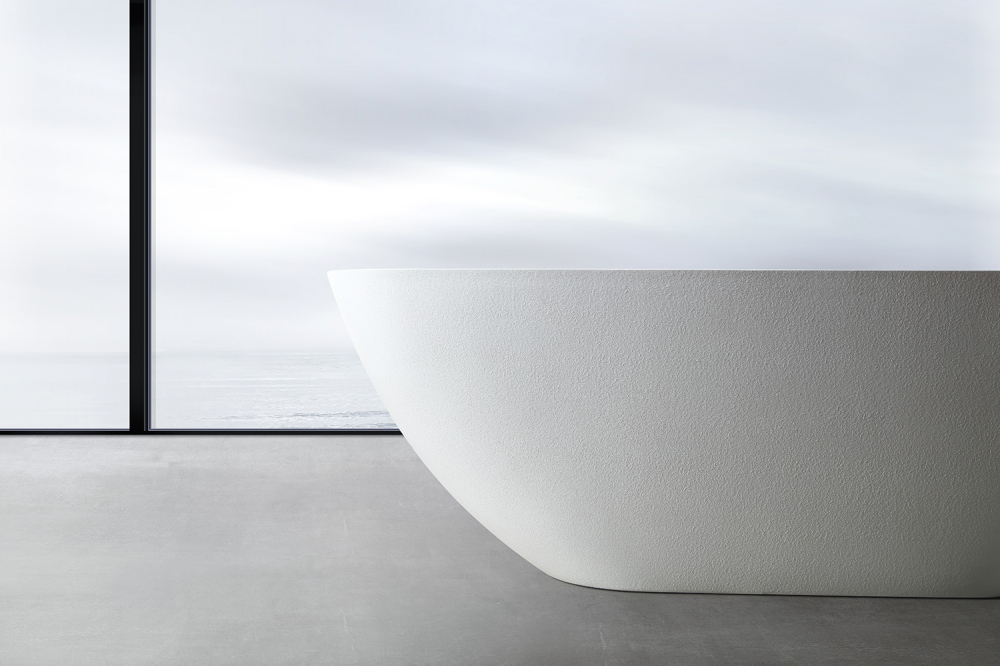 Ванны Ванна из искусственного камня белая матовая 170x75 