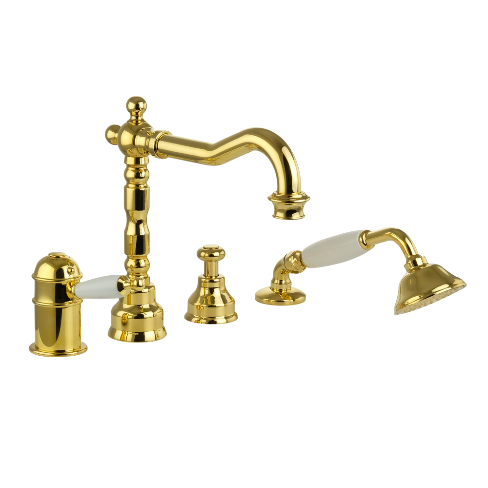 Смесители Смеситель на борт ванны, золото 