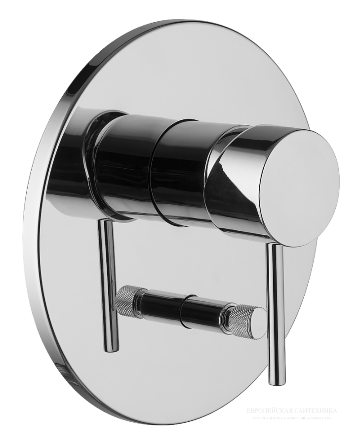 Смеситель для душа Spillo Up с переключателем на 2 источника, внешняя часть, цвет хром