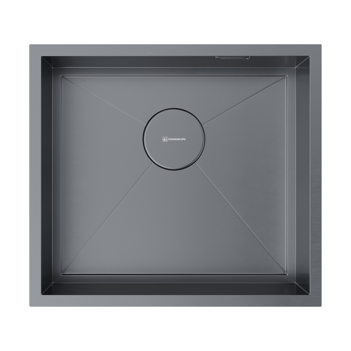 Кухонные мойки Кухонная мойка 490x440x175 Kasen 49-16-INT-GM нержавеющая сталь/вороненая сталь 