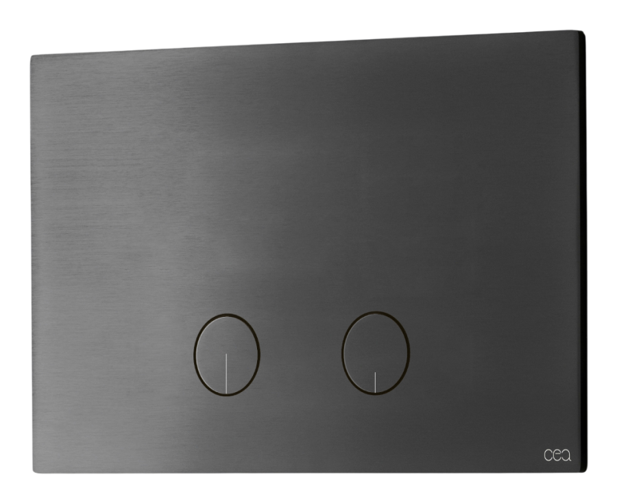 Клавиша двойного смыва Hydroplate, нержавеющая сталь, цвет Black Diamond сатинированный