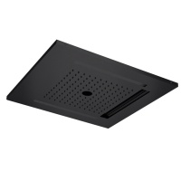 Душевая программа Верхний душ с LED-подсветкой 500*500 мм, чёрный матовый 