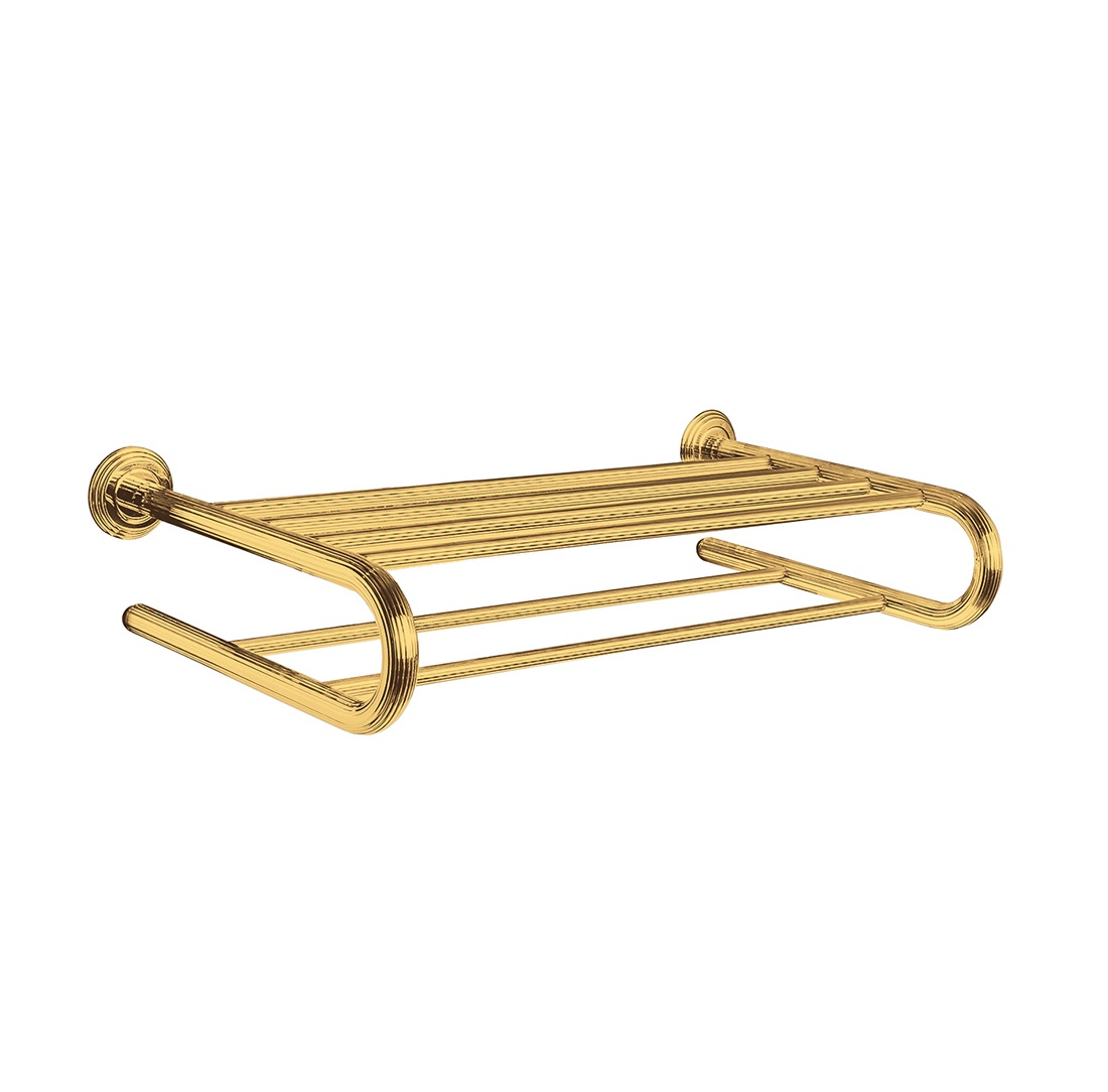 Держатель для полотенца полка 56*29 см, золото