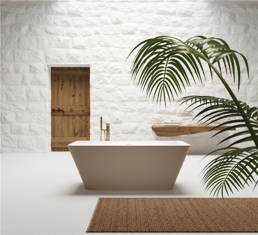 Viva 165x70x60h Ванна из искусственного камня MATT WHITE (Белый матовый)