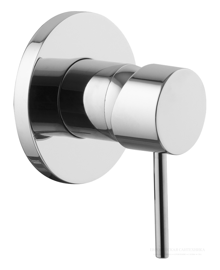 Cмеситель для душа Spillo Up, встраиваемый, настенный, однорычажный, внешняя + скрытая части, цвет хром
