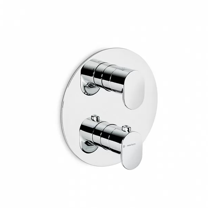 Смесители Встраиваемый термостатический смеситель для душа с регулировкой температуры, цвет хром 