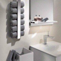 Аксессуары для ванной Вертикальный держатель для полотенца 48 см (хром) 