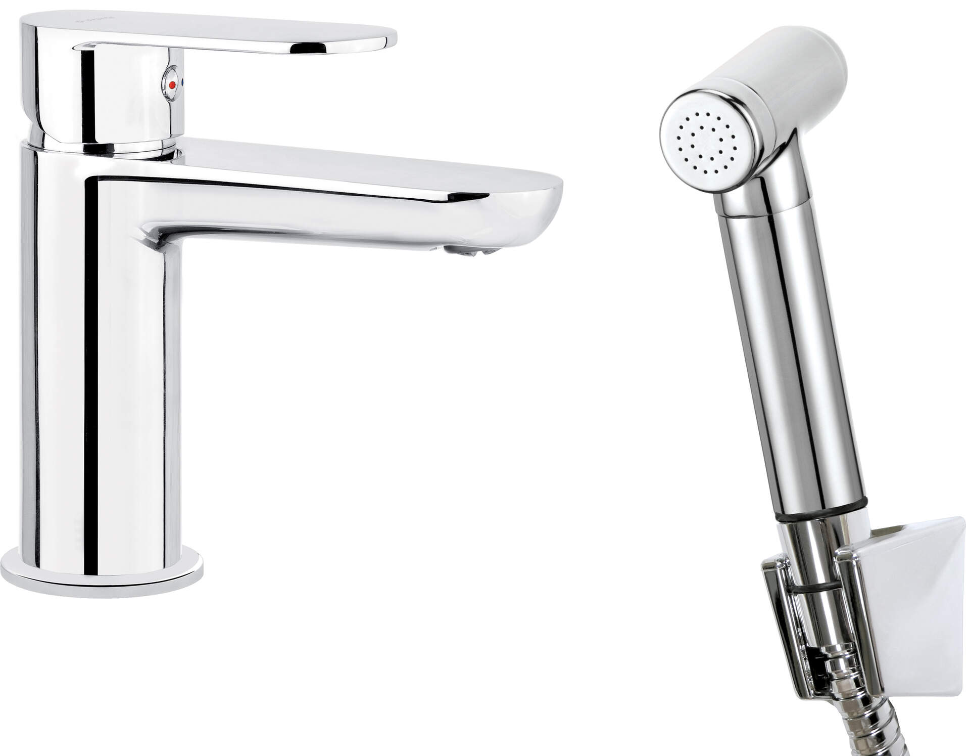 Смесители Смеситель на раковину с гиг душем и д/к (хром) 