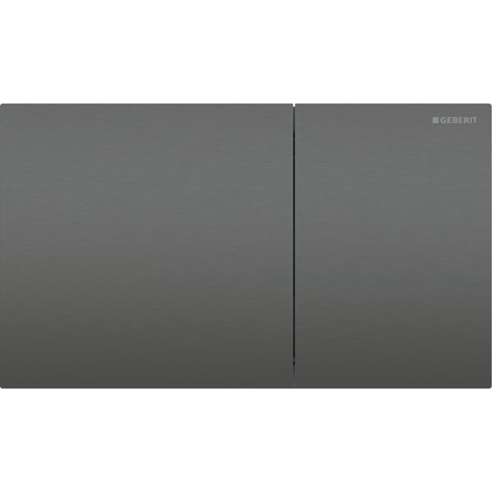 70 Клавиша для двойного смыва, квадратная, цвет хромированный черный матовый